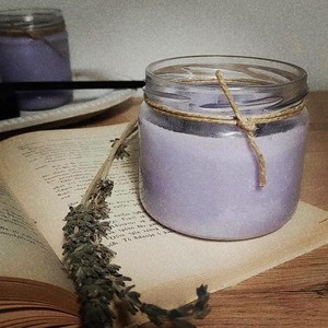 Κερί Σόγιας με Άρωμα Λεβάντα 225gr - αρωματικά κεριά - 2