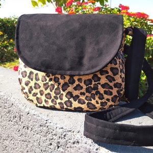 Γυναικεία τσάντα χιαστί από φελλό Leopard. Anifantou - animal print, χιαστί, all day, φελλός - 2