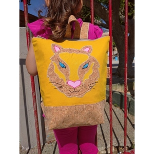 Παιδική τσάντα πλάτης Tiger, με φελλό. Anifantou - πλάτης, all day, φελλός, τσαντάκια - 4