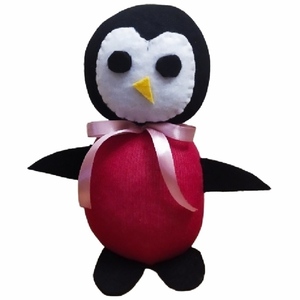 Πιγκουίνος χειροποίητος 20 cm - ύφασμα, λούτρινο, διακοσμητικά, χριστουγεννιάτικα δώρα