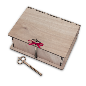 Ξύλινο βιβλίο κουτί με ξύλινα διακοσμητικά στοιχεία 2023 γκι στεφάνι - ξύλο, διακοσμητικά - 3