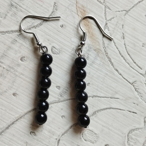 "Shiny Beads" σκουλαρίκια κρεμαστά με χάντρες - γυαλί, πλαστικό, χάντρες, μακριά, γάντζος - 2