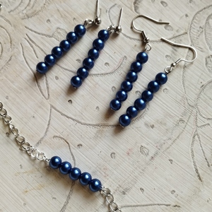 "Shiny Beads" σκουλαρίκια κρεμαστά με χάντρες - γυαλί, πλαστικό, χάντρες, μακριά, γάντζος - 3