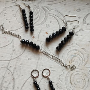 "Shiny Beads" σκουλαρίκια κρεμαστά με χάντρες - γυαλί, πλαστικό, χάντρες, μακριά, γάντζος - 4