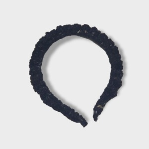 Black Tweed Headband - νήμα, headbands