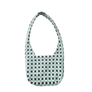 Καρο checkered τσάντα - ύφασμα, νήμα, χιαστί, μεγάλες, all day