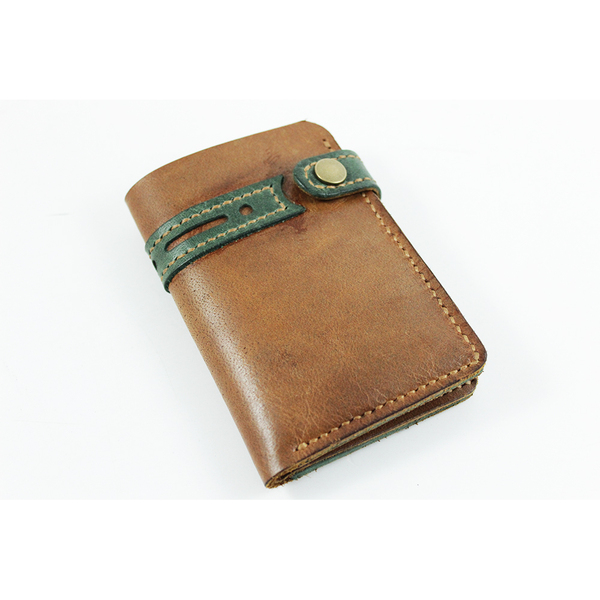 Δερμάτινο πορτοφόλι για χαρτονομίσματα και κάρτες - δέρμα, πορτοφόλια
