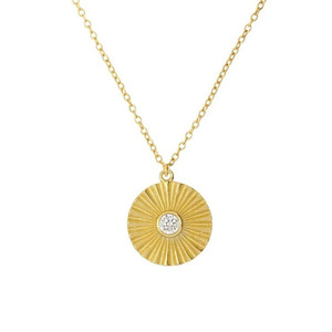 18k gold κολιέ " Aithra" - ημιπολύτιμες πέτρες, charms, επιχρυσωμένα, ασήμι 925