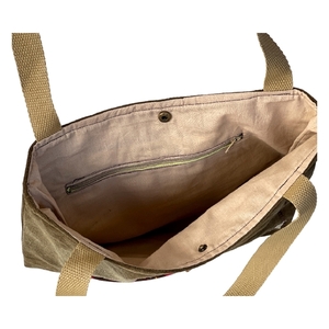 Χειροποίητη υφασμάτινη τσάντα tote ώμου με σχέδιο applique - ύφασμα, ώμου, μεγάλες, all day, tote - 3