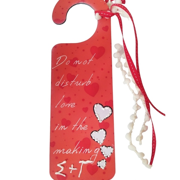 Love door hanger κρεμαστό πορτας με μηνυμα για ερωτευμένα ζευγάρια - ξύλο, διακοσμητικά, αγ. βαλεντίνου - 3