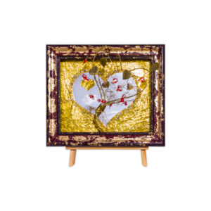 Κάδρο "Οι αγαπημένες καρδούλες" (32cm x27cm) - πίνακες & κάδρα, μέταλλο, διακοσμητικά, 3d κάδρο