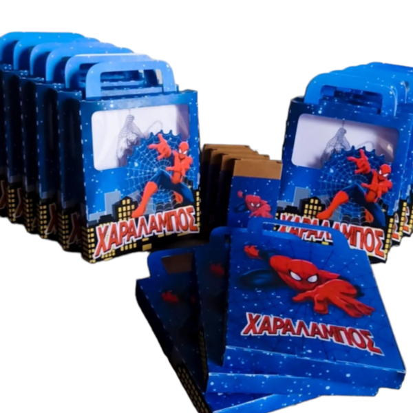 Κουτάκι δώρου με θέμα Spiderman - κορίτσι, αγόρι, αναμνηστικά, σούπερ ήρωες - 2