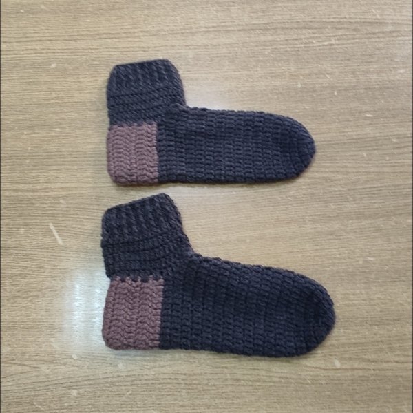 Πλεκτές Κάλτσες Τερλικια Ανδρικά Διχρωμα Γκρι - μαλλί - 2