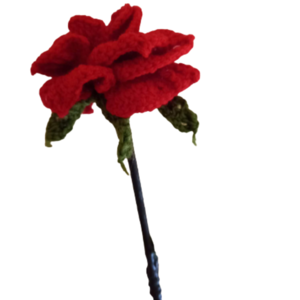 Τριαντάφυλλο διακοσμητικό - βάζα & μπολ, μαλλί felt - 2