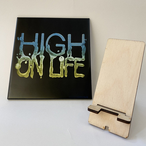 Πλακάκι με Βάση (High on Life) - ξύλο, πέτρα, διακοσμητικά - 4