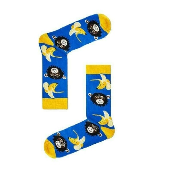 Mix Gift Socks Box Q18 Ανδρικές Μακριές Βαμβακερές Κάλτσες με σχέδιο σε γκρι, και σιέλ χρώματα Συσκευασία 3 τμχ - βαμβάκι - 2