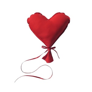 Διακοσμητική κρεμαστή υφασμάτινη καρδιά - μπαλόνι - ύφασμα, καρδιά, romantic, διακοσμητικά, αγ. βαλεντίνου
