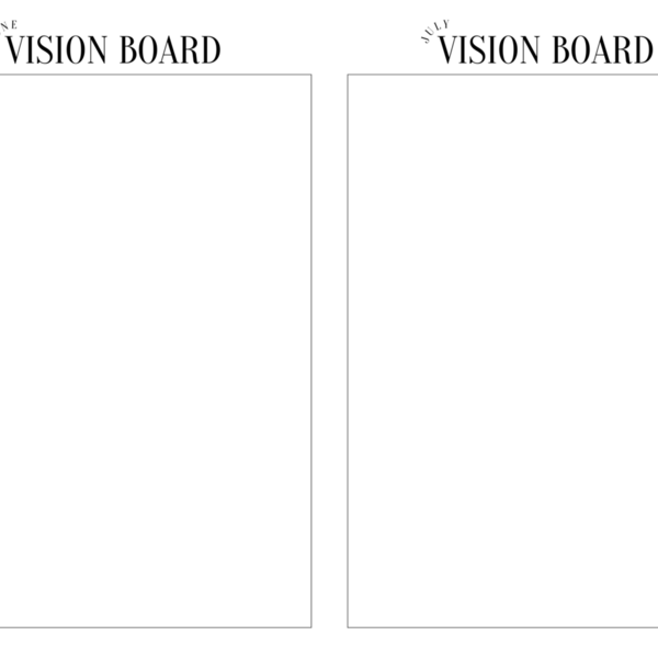 Εκτυπώσιμο βιβλιαράκι ''Vision Board" 12 μήνες - 12 month ''Vision Board'' Planner Insert - Για ημερολόγιο Α5 - φύλλα εργασίας - 2