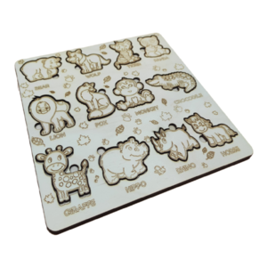 Ξύλινο εκπαιδευτικό puzzle ζωάκια - δώρα για παιδιά, ξύλινα παιχνίδια
