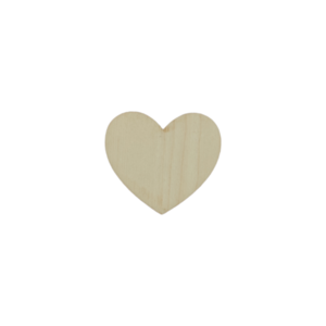 Ξύλινη διακοσμητική καρδιά χειροτεχνίας, 10 τμχ 6cm - καρδιά, ξύλινα διακοσμητικά, υλικά κατασκευών