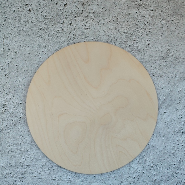 Ξύλινος δίσκος χειροτεχνίας 22cm 5τμχ - κύκλος, ξύλινα διακοσμητικά, υλικά κατασκευών - 2