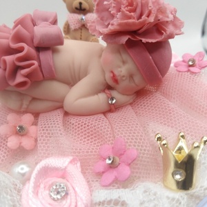 Το Πρώτο μου Πάσχα! "Tiny Spring Princess" - κορίτσι, διακοσμητικά, πρώτο Πάσχα, πριγκίπισσες, για μωρά - 3