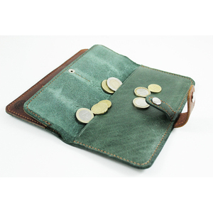 Δερμάτινο πορτοφόλι personalised Long wallet - δέρμα, personalised, πορτοφόλια - 3