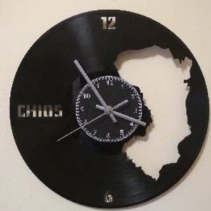 ΧΙΟΣ -ρολόϊ τοίχου από βινύλιο 30cm - τοίχου