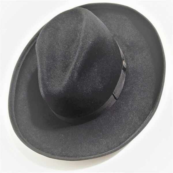 Καπέλο χειροποίητο ελληνικής επωνυμίας και κατασκευής χειμερινό σε μαύρο χρώμα 100% WOOL προσαρμοζόμενο στο μέγεθος - τσόχα - 3