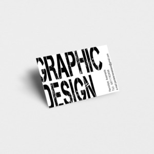 Επαγγελματικές κάρτες 1000τμχ μονής όψης '' Graphic Design '' - κάρτες