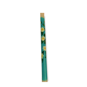 μαργαρίτες σε γαλάζιο φόντο/ λαμπάδα/ κύλινδρος/ 40 εκ. - κορίτσι, λουλούδια, λαμπάδες, για ενήλικες, για εφήβους - 4