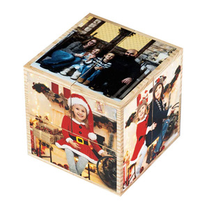 Ξύλινος Μαγικός Κύβος με 10 φωτογραφίες σας Διάστασης 9Χ9Χ9 cm στο χρώμα του ξύλου - ξύλο, δώρα γενεθλίων, διακοσμητικά, δώρο έκπληξη, δωρο για επέτειο
