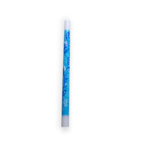 μπλε αγριολούλουδα σε γαλάζιο φόντο/ λαμπάδα/ κύλινδρος/ 40 εκ./ ζωγραφισμένη - λουλούδια, λαμπάδες, για παιδιά, για ενήλικες, για εφήβους