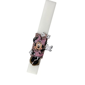 Πασχαλινό σετ λαμπάδα female mouse με διακοσμητικό τοίχου - κορίτσι, λαμπάδες, σετ, για παιδιά, ήρωες κινουμένων σχεδίων - 2