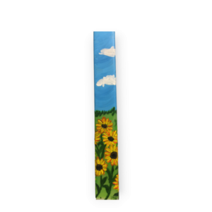 ηλιοτρόπια/ λαμπάδα/ πλακέ/ 37,5 εκ./ ζωγραφισμένη - λουλούδια, λαμπάδες, για παιδιά, για ενήλικες, για εφήβους - 3