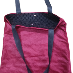 Τσάντα υφασμάτινη Ώμου tote bag, Shoping bag Κοκκινη - ύφασμα, ώμου, μεγάλες, tote, πάνινες τσάντες - 3
