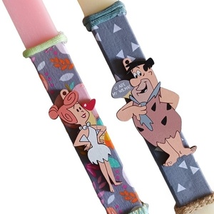 Σετ αρωματικές λαμπάδες για ζευγάρι 30cm Φλινστουν Φρεντ και Βίλμα Flintstone - λαμπάδες, ζευγάρια, ήρωες κινουμένων σχεδίων, φθηνά - 5