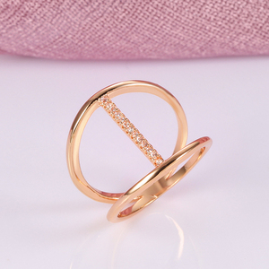 Ατσάλινο Γυναικείο Δαχτυλίδι TILOS σε χρώμα ροζ χρυσό ,μέγεθος 10 - ατσάλι, σταθερά, για γάμο - 4