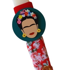 Λαμπάδα αρωματική Frida Kahlo - λαμπάδες, frida kahlo, για ενήλικες, για εφήβους, δώρο οικονομικό