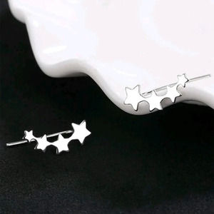 Ατσάλινα Σκουλαρίκια Γυναικεία STARS - καρφωτά, μικρά, ατσάλι, καρφάκι - 3