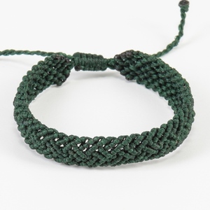 Μακραμέ βραχιόλια ανδρικά σκούρο πράσινο, χειροποίητα βραχιόλια γυναίκα - Macrame bracelet mens dark green, handmade bracelet womens - νήμα, μακραμέ, boho, χεριού, αυξομειούμενα - 5