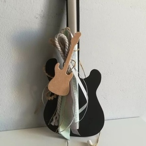 Λαμπάδα με μαυροπίνακα και μαγνητάκι ηλεκτρική κιθάρα - λαμπάδες, για παιδιά, για ενήλικες, για εφήβους - 3