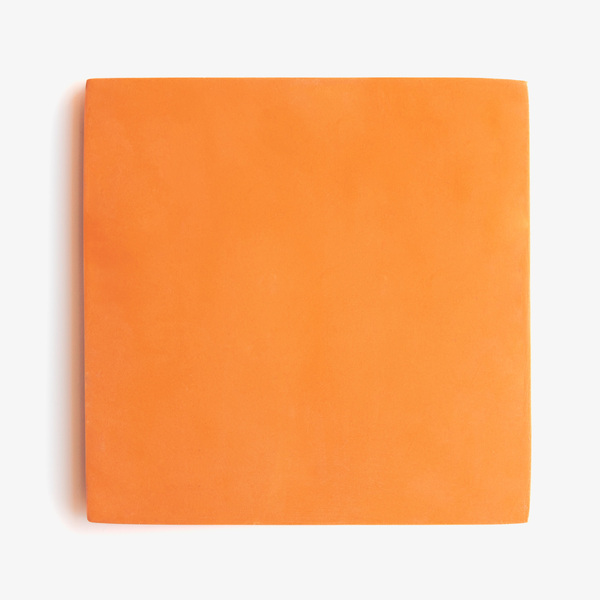 Spring Squares Χειροποίητος jesmonite τετράγωνος δίσκος begonia orange 18cm - ρητίνη, σπίτι, διακοσμητικά