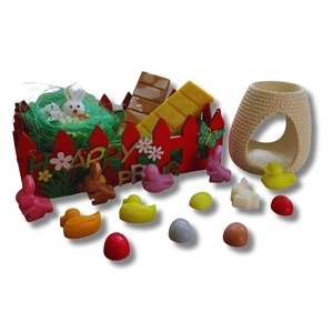 Πακέτο δώρου Easter Edition: "Πασχαλιάτικος Κήπος" - σετ, διακοσμητικά, πασχαλινά δώρα, διακοσμητικό πασχαλινό, soy wax