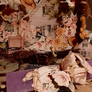 Παράθυρο με θέα ☺ - κορίτσι, λουλούδια, αερόστατο, διακοσμητικά - 3