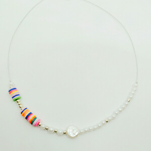 Fimo pearls - charms, χάντρες, κοντά, πέρλες, seed beads