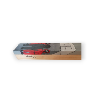 Squid game σετ / λαμπάδα με λαμπαδόκουτο/ πλακέ/ 37,5 εκ./ ζωγραφισμένη/ κουτί/ ξύλινο/ 47 εκ. - λαμπάδες, σετ, για ενήλικες, για εφήβους - 5