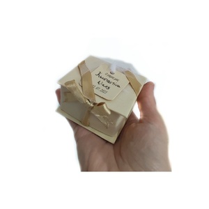 20 τμχ. Μπομπονιέρα γάμου κουτί με καρτελάκι ημερομηνία και όνομα 7cmΧ3,5cm - γάμου - 4