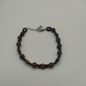 Tiger Eye with Seed Beads Bracelet - χάντρες, boho, χεριού, αυξομειούμενα - 4