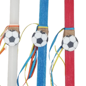 Αρωματική προσωποποιημενη λαμπάδα με plexiglass μπάλα ποδοσφαίρου.. - αγόρι, λαμπάδες, για παιδιά, για εφήβους, σπορ και ομάδες